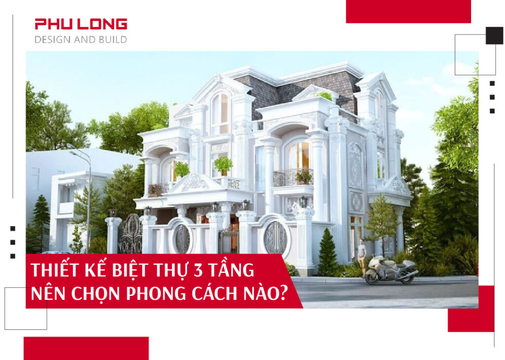 thiết kế biệt thự 3 tầng